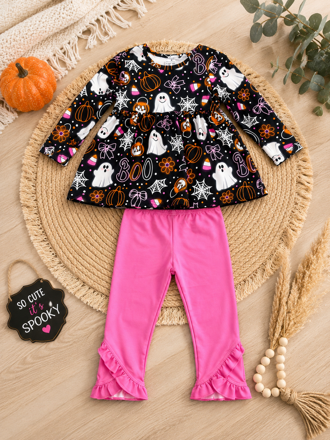 Pink Boo Legging Set