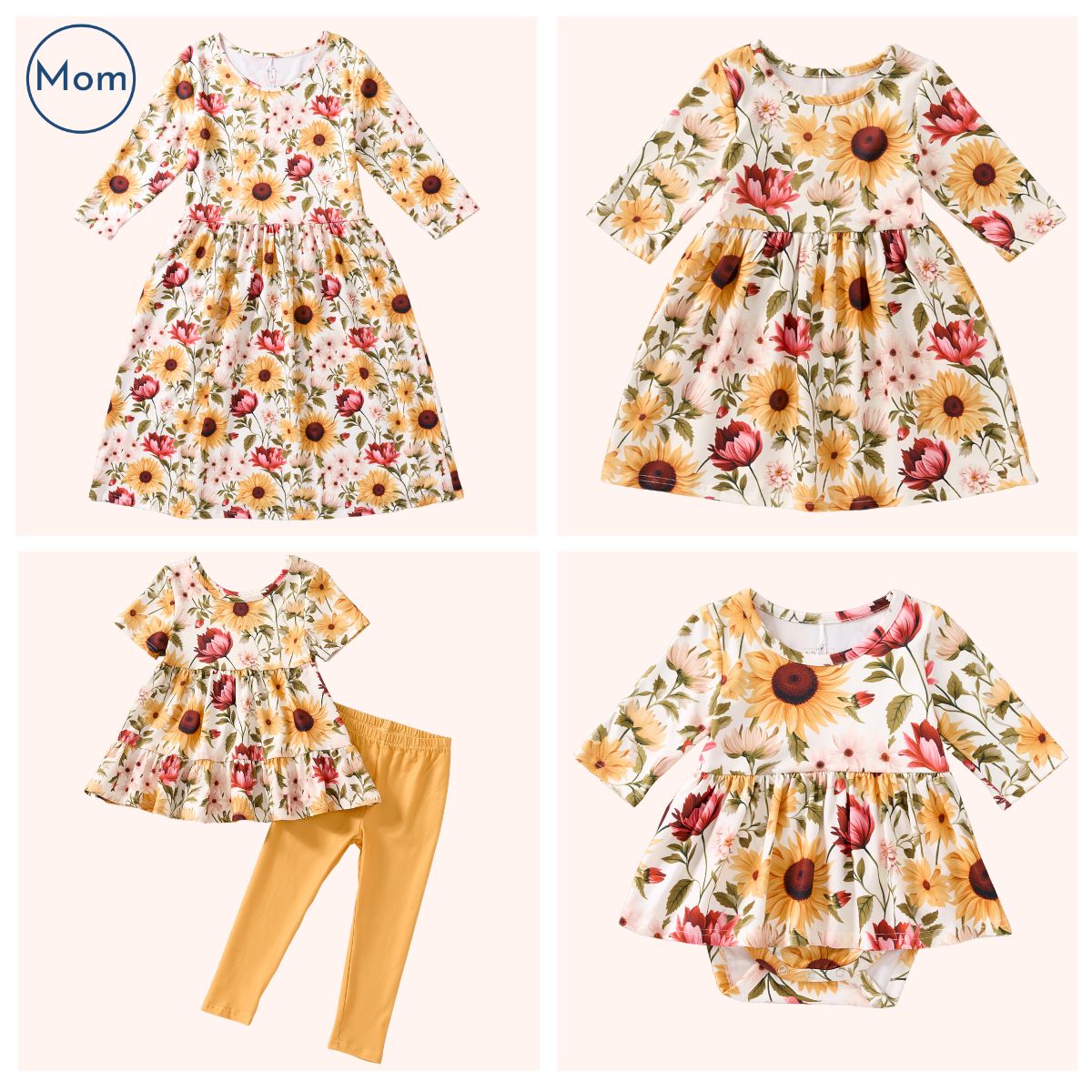 Women’s Dress – Sunflower (Mommy & Me)