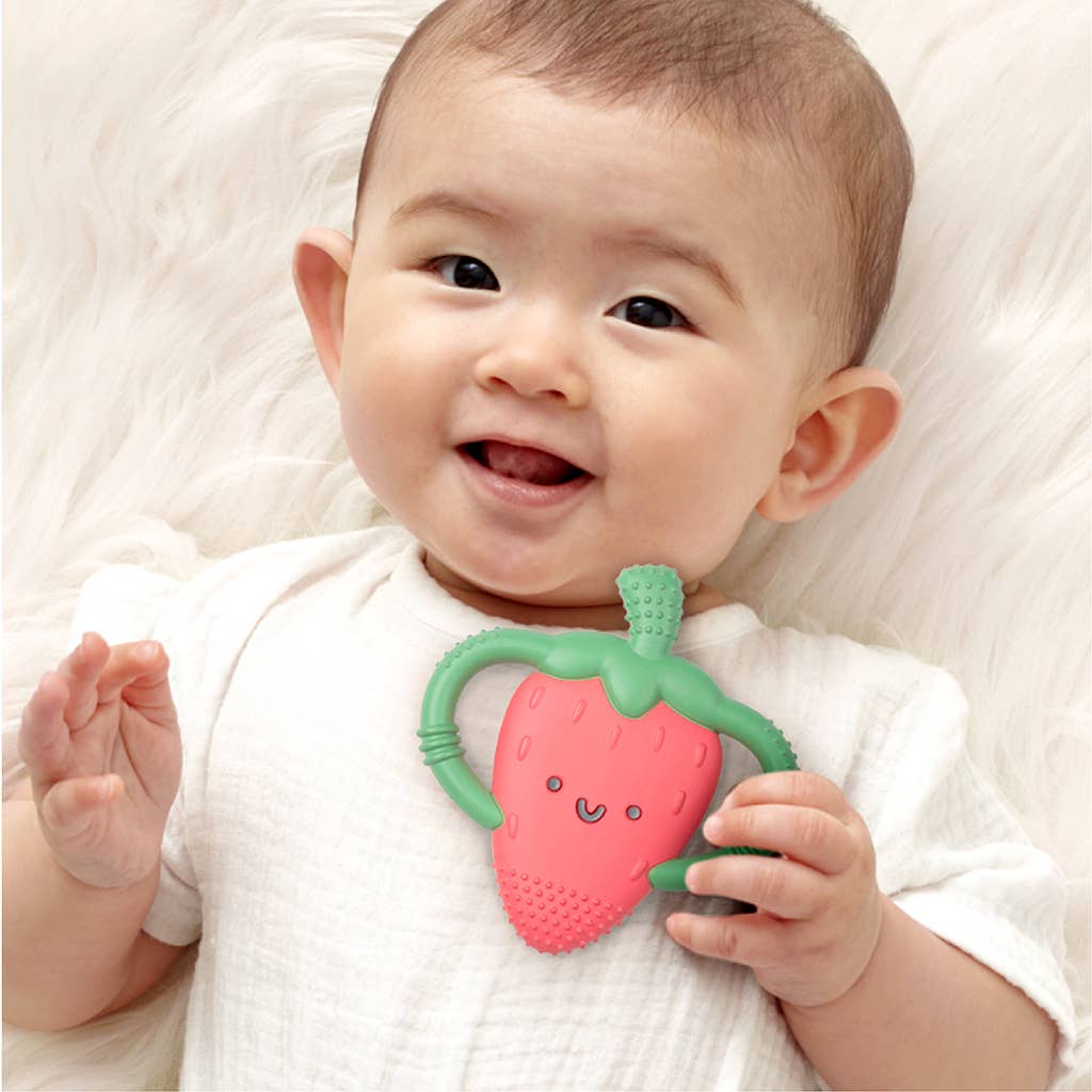 Silicone Teether โ Strawberry