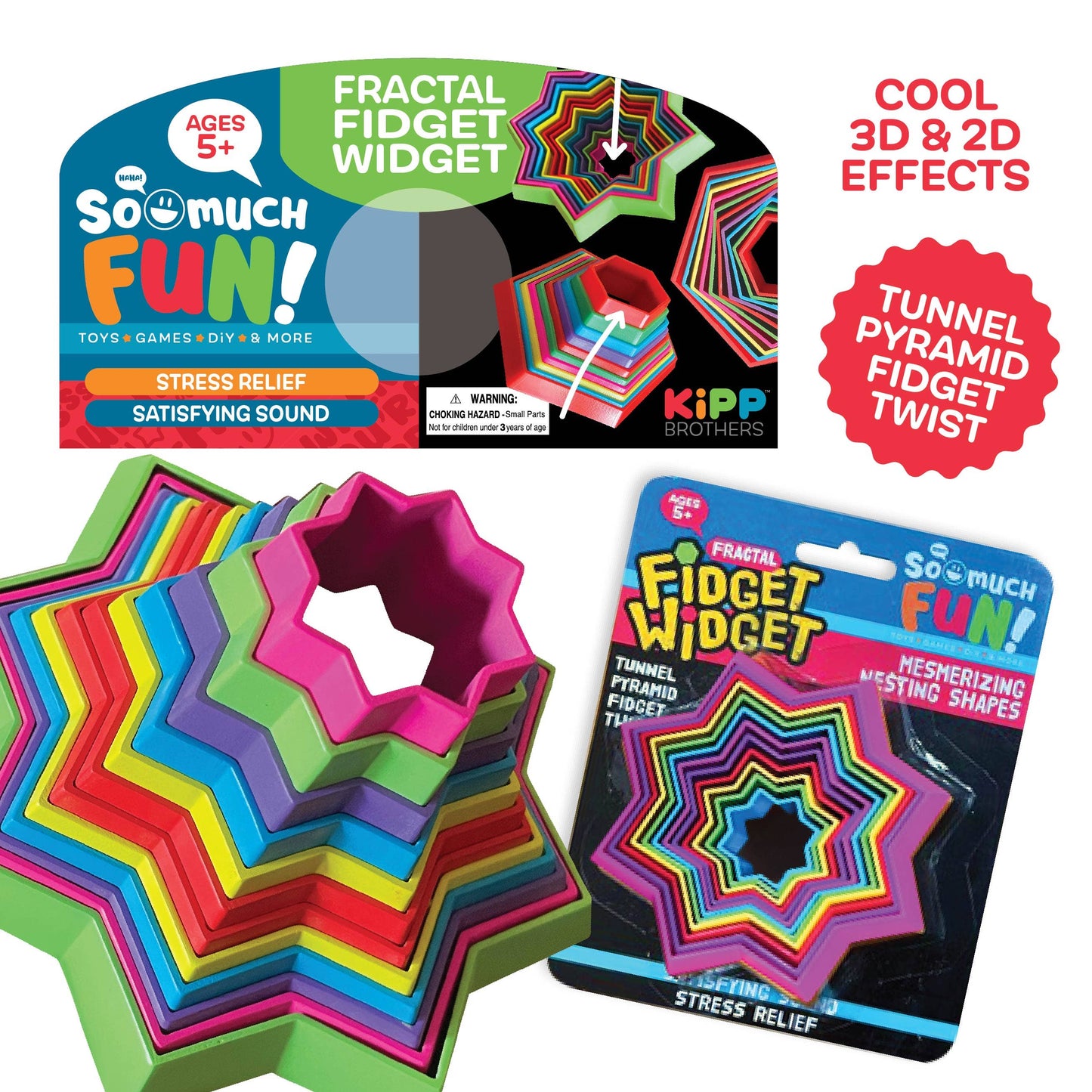 So Much Fun! Fractal Fidget Widget Toy - 12/Display