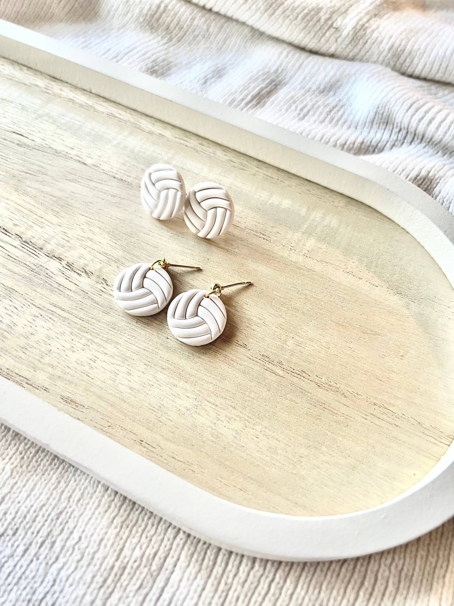 Volleyball Earrings, Volleyball Studs, Sport Earrings