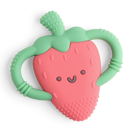Silicone Teether – Strawberry