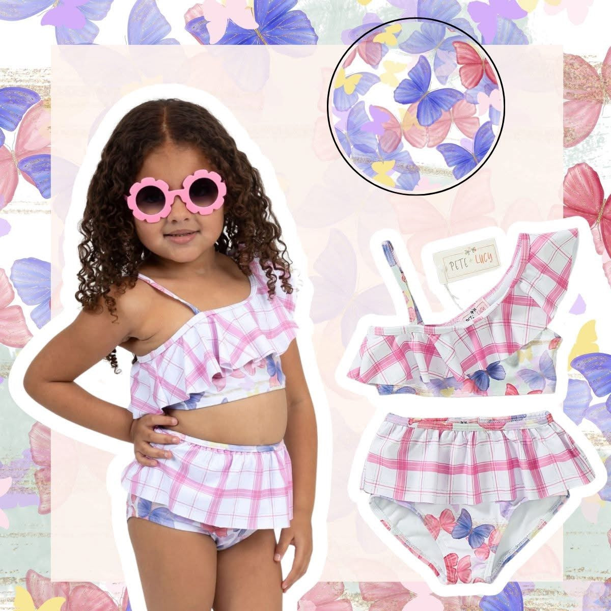 Free Like a Butterfly Two Piece Swimsuit