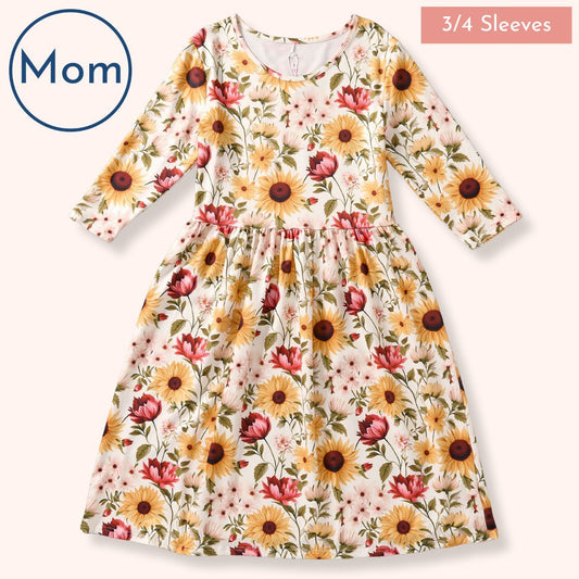 Women’s Dress – Sunflower (Mommy & Me)
